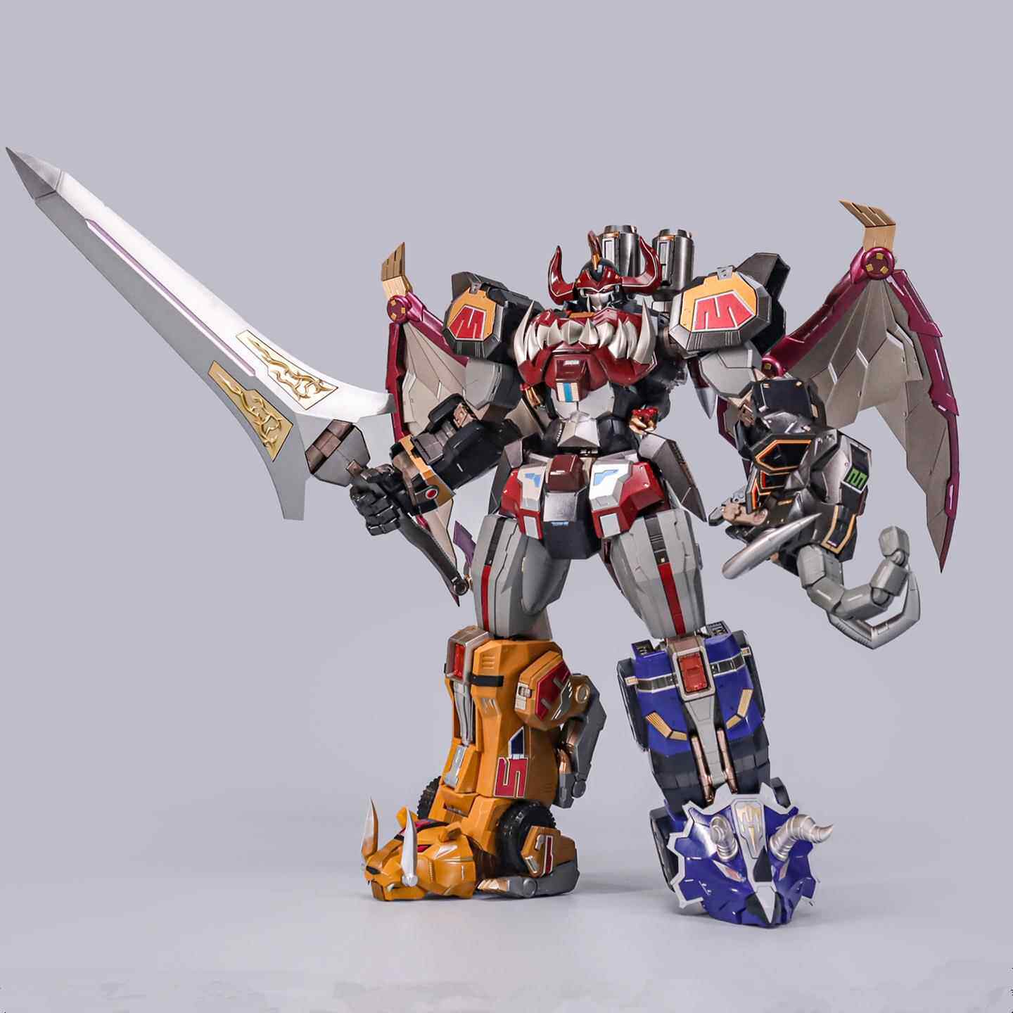 炸裂模型 大兽神组合 ZL-01 神兽合体 变形玩具合金成品 恐龙战队