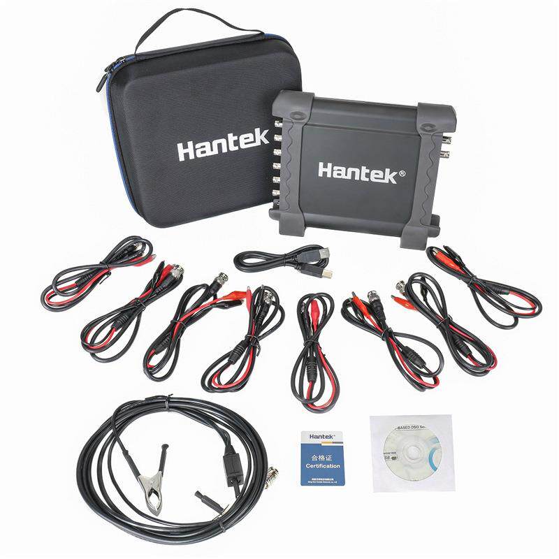 新款Hantek1008c汽车诊断仪8通道示波器+信号发生器USB示波器