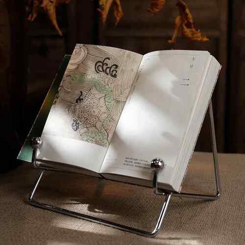 时钟日历支架2024年台历架子复古高颜值书架阅读架相框摆台展示架