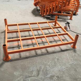 堆垛架底座金属托盘厂家销售单立柱货架底座插管式 巧固架