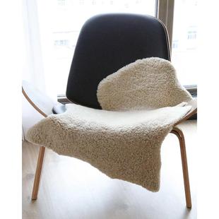 xyt卷花毛羔羊毛皮纯羊毛沙发垫飘窗垫羊毛地毯客厅卧室羊毛坐垫