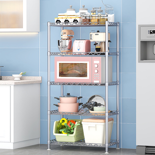 厨房置物架落地式家用多层微波炉架多功能用品大全收纳储物货架子