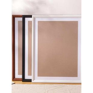 UG73拼图裱框1000片大相框挂墙装 裱70×50×75a34k实木画框架照片