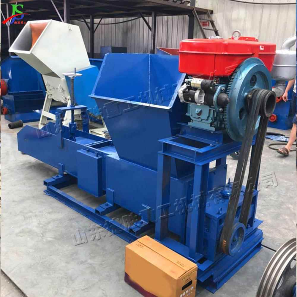 废泡沫轴冷压机 双泡粉碎压块一体机 泡沫餐沫盒冷js-scf-3旧压成