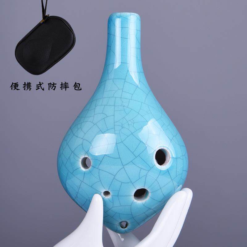 新款童陶笛6孔 初学入门专业演奏款 六孔c中音C调儿生学陶a埙笛子