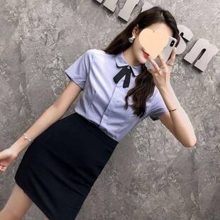 气质短袖 衬衫 裙工装 夏季 职业套裙女西装 女时尚 制服正装 工作服套装