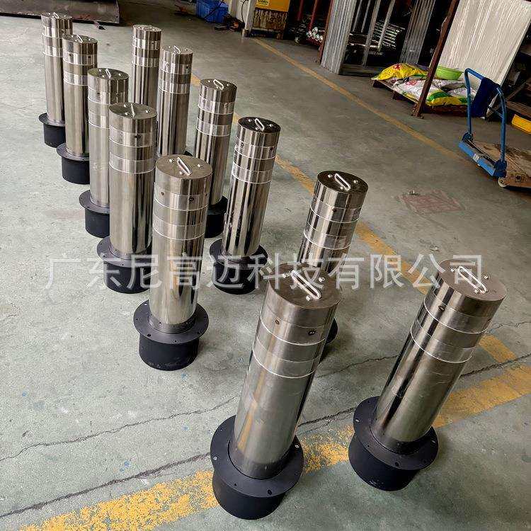 不锈钢成品移动护柱手动可拆卸液压升降防撞地桩校园口遥控伸降桩