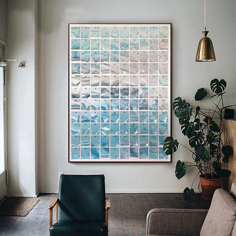 现代轻奢亚克力装饰画壁画玄关简约立体客厅挂画高档别墅样板房