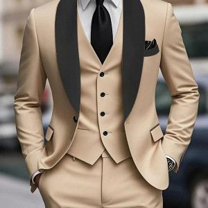 Men's Green 3-Piece Formal Suit - Business Wedding &