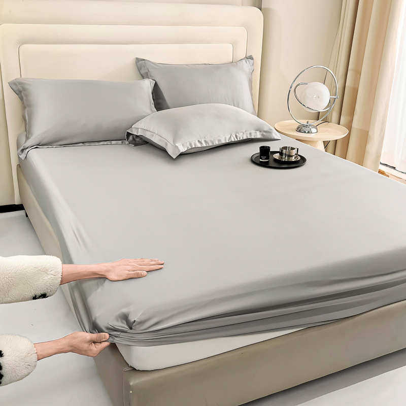 定做夏季天丝床笠加高床罩135/150x190/180x200x220裸睡丝滑,床上用品,床裙,淘宝优惠券,粉丝福利购,淘宝优惠卷