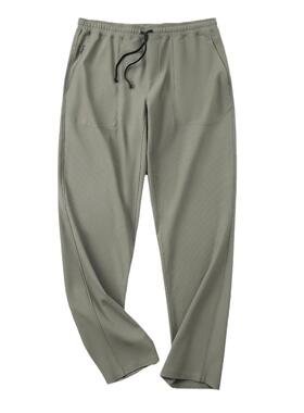 闲秋季新款男士百搭宽松干速软壳裤力H2110直筒休冲锋裤徒步工弹