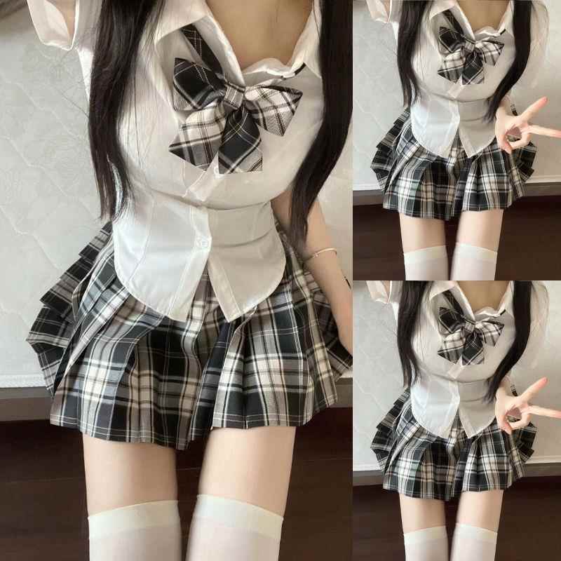 Uniform suit for female students school uniform shirt waist