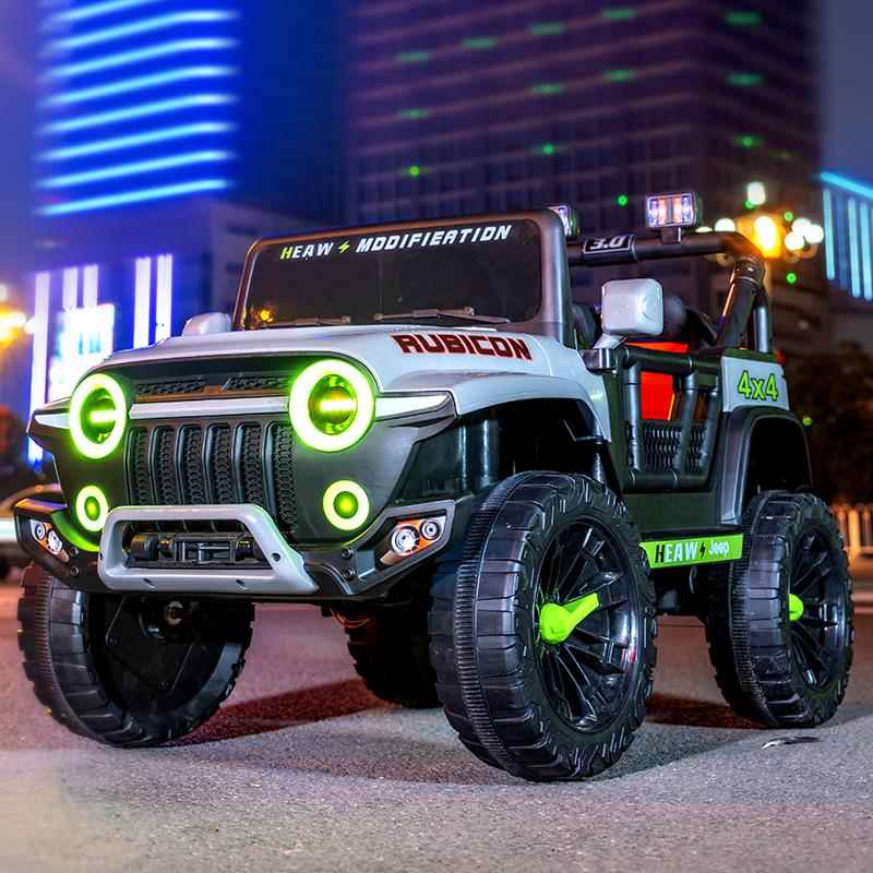 高档儿电动车四轮四驱童汽宝车男女孩带遥控玩具车可坐人宝四驱童