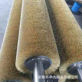 YOR工业光弹簧毛钢丝刷辊缠绕刷辊清洗除锈抛打磨丝钢丝不锈钢丝