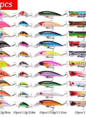 Fishing Ludre Set Fishiwn Har Bait Mgini MOMHinno Floating S