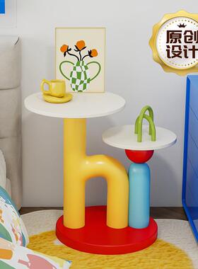 多饰胺双托盘边几客厅巴沙地发旁落F99JSTM9摆件小桌子儿童房床边