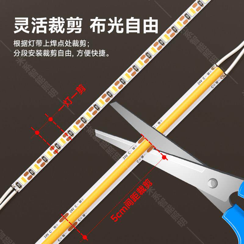 智能LED手办展示柜橱柜酒柜灯展示柜灯带串联模型展示灯柜子灯带