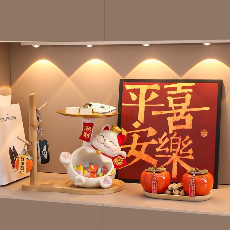 装招财猫客桌面装饰摆件乔迁新居入小户收厅纳玄关电视bj830柜前