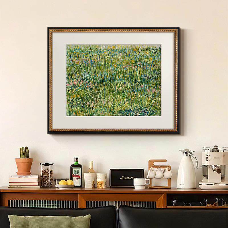 《繁花》梵高油画法式艺术客厅装饰画餐厅玄关卡门柜欧式复古挂画