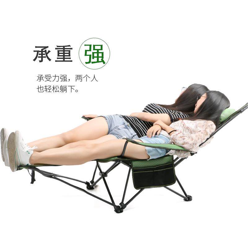 便携式户外折叠躺躺椅 高碳可钢材质调靠背沙露营休闲椅 可拆卸M1
