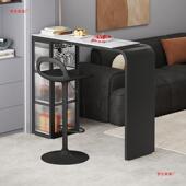 吧台桌板小书桌台家用客厅沙发阳休闲迷你ADQ岩小柜吧隔断高脚长