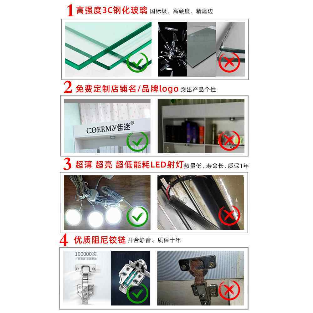 玻璃柜子带锁培训班积分兑换礼品展示柜礼物柜样品展柜手办陈列柜