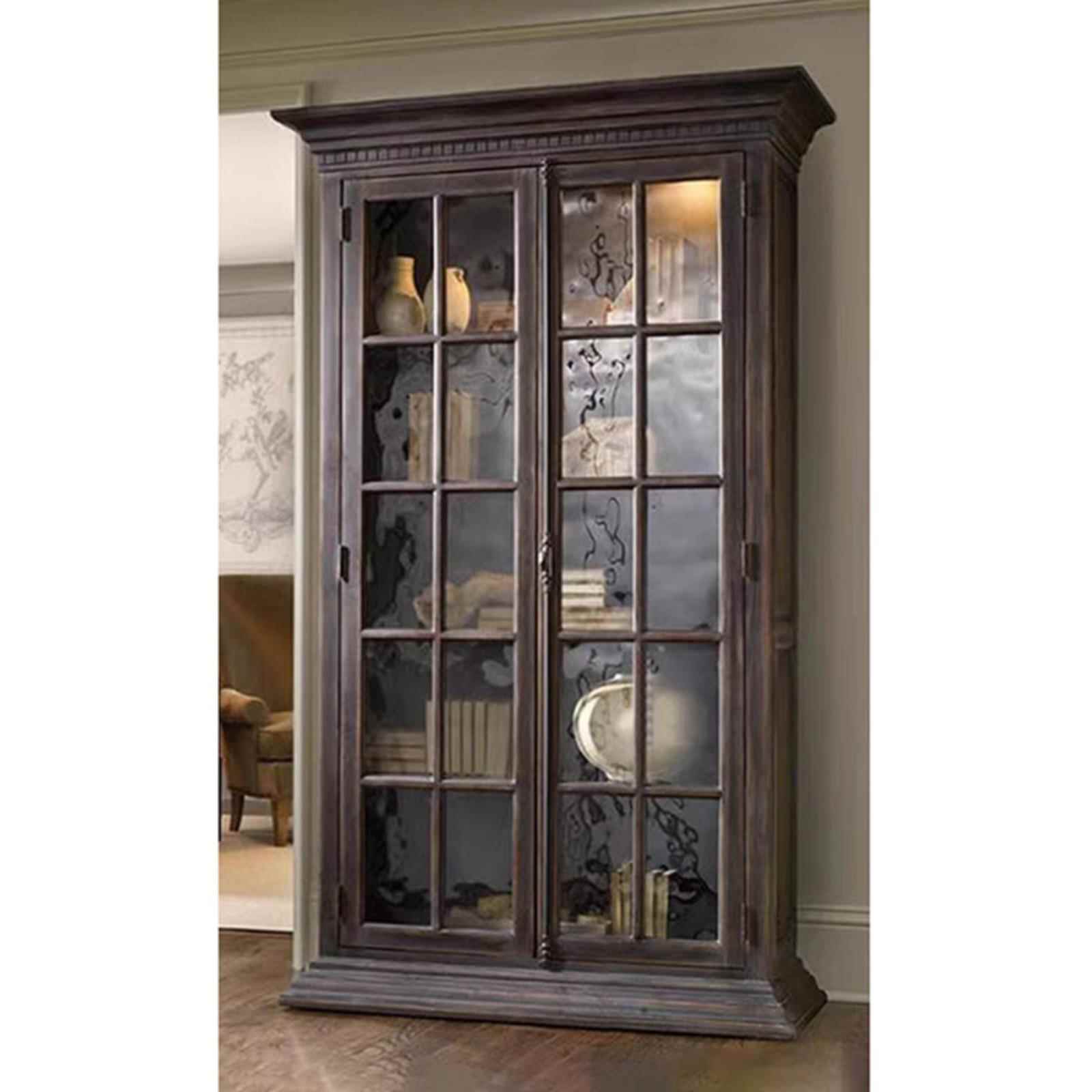 美式乡村实木书柜法式复古做旧餐边柜碗柜家用储物收纳置物展示架