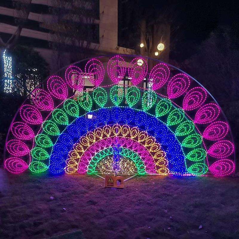 创意场景氛围布置彩灯 户外灯光节景区商业街地产大型创意灯光秀