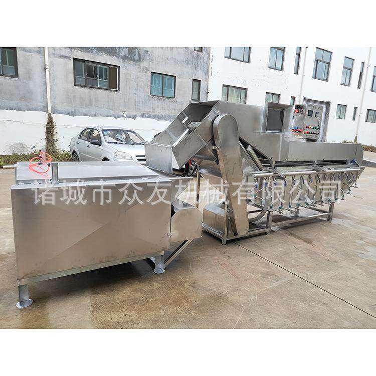 不锈钢船式烫锅大小型拔毛设备鸡鸭鹅烫脱一体机诸城众友1