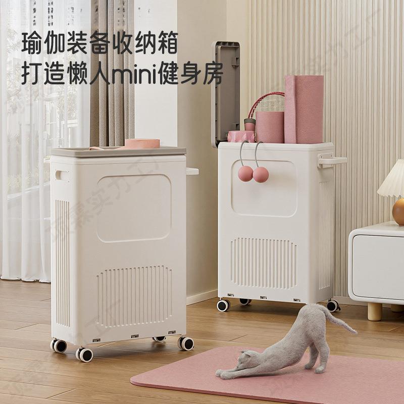 翻盖收纳箱客厅天山塑料推车收纳筐大收纳储物箱多功能大号