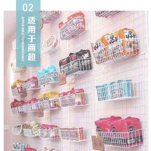 饰家用 包邮 网片网格挂钩置物架挂篮托盘配件超市收纳铁艺置物架装