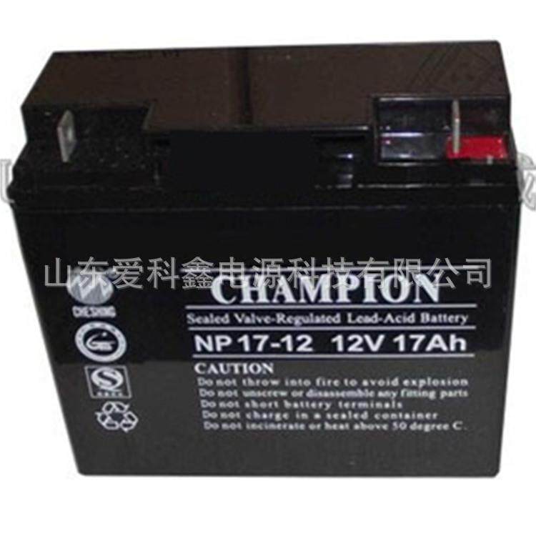 CHAMPION蓄电池NP17-12 通讯监控内置电池EPS/UPS应急电源12V17AH