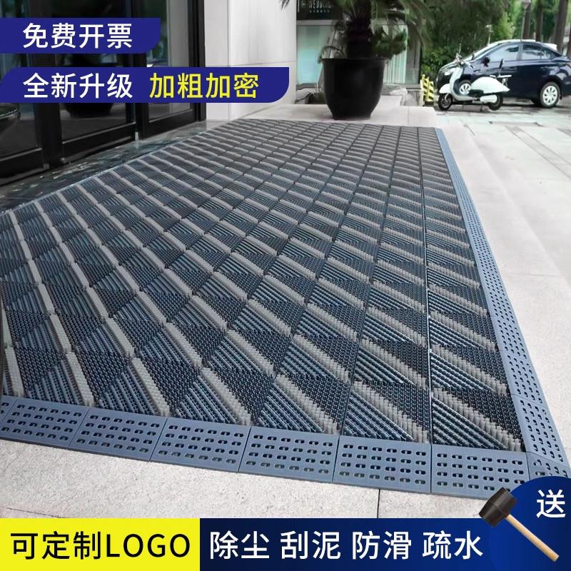 入户门塑料刮泥地毯公司豪宅商场门口防滑脚垫办公室除尘室外地垫
