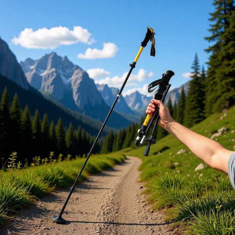 登山杖专业户手杖折叠爬山雪杖