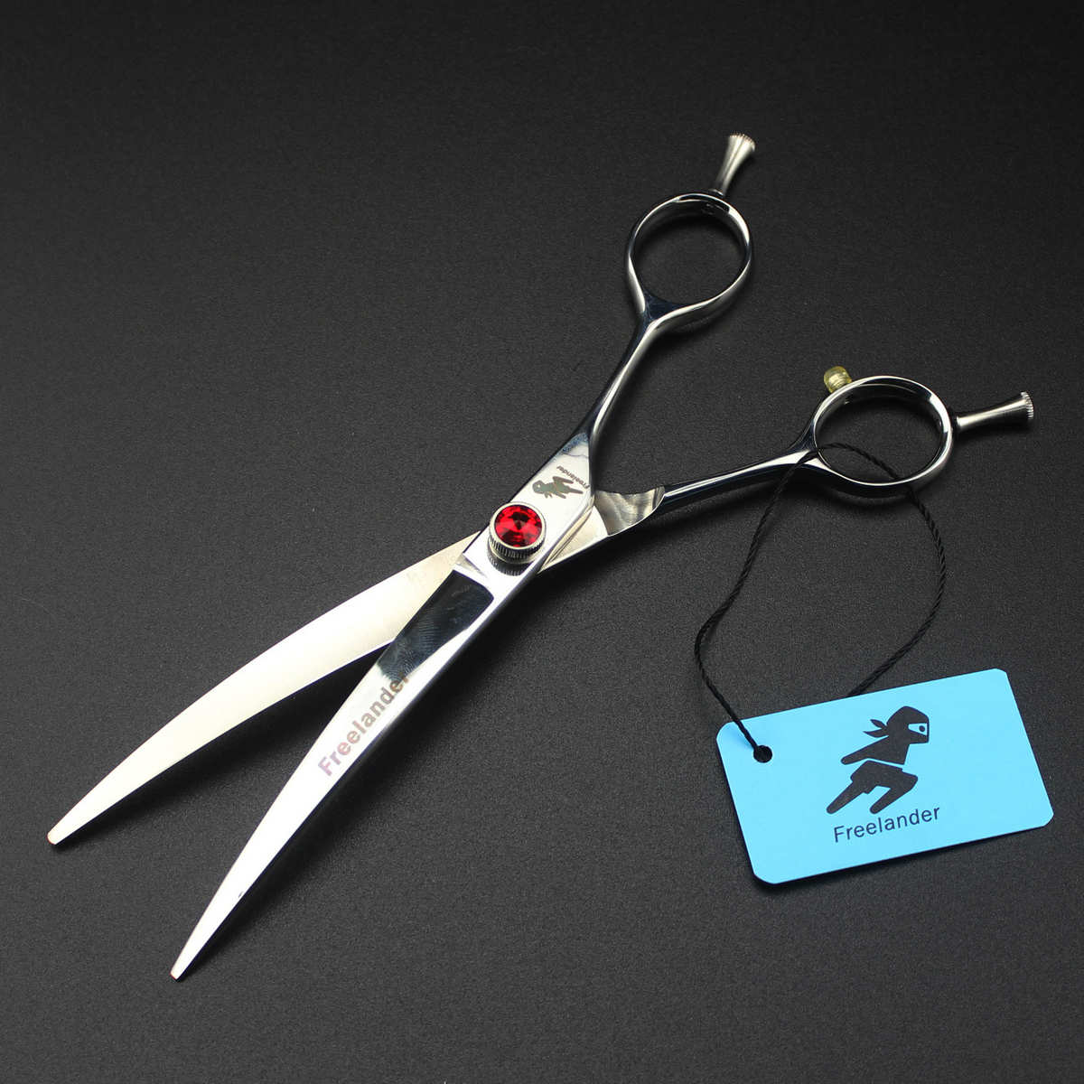 双尾弯 宝石款 7.0寸弯剪宠物剪 专业级 上下弯 宠物师专用