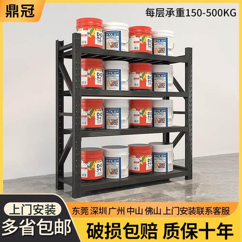 工厂五金库房货架加厚仓库可调节多层储物架仓储展示架防锈收纳