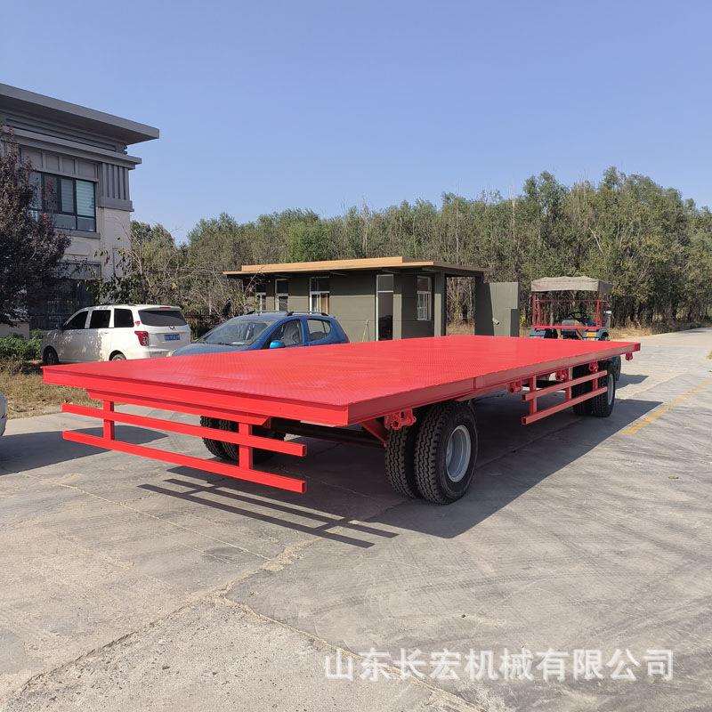 货物运输牵引平板拖车集装箱平板运输拖拉机拖车