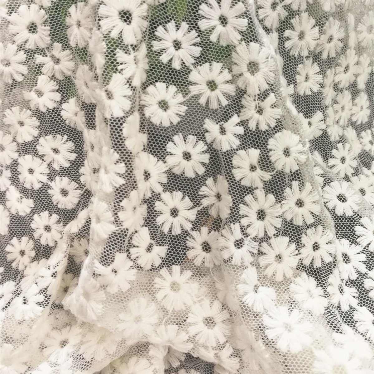水溶牛奶丝面料蕾丝小雏菊锦纶网纱服装服饰手工DIY辅料花边布料,居家布艺,绣布,淘宝优惠券,粉丝福利购,淘宝优惠卷