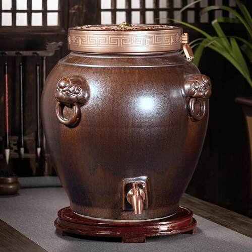 彷古加厚密封陶瓷酒坛子10斤20/30/50/100/200景德镇专用泡酒缸罐