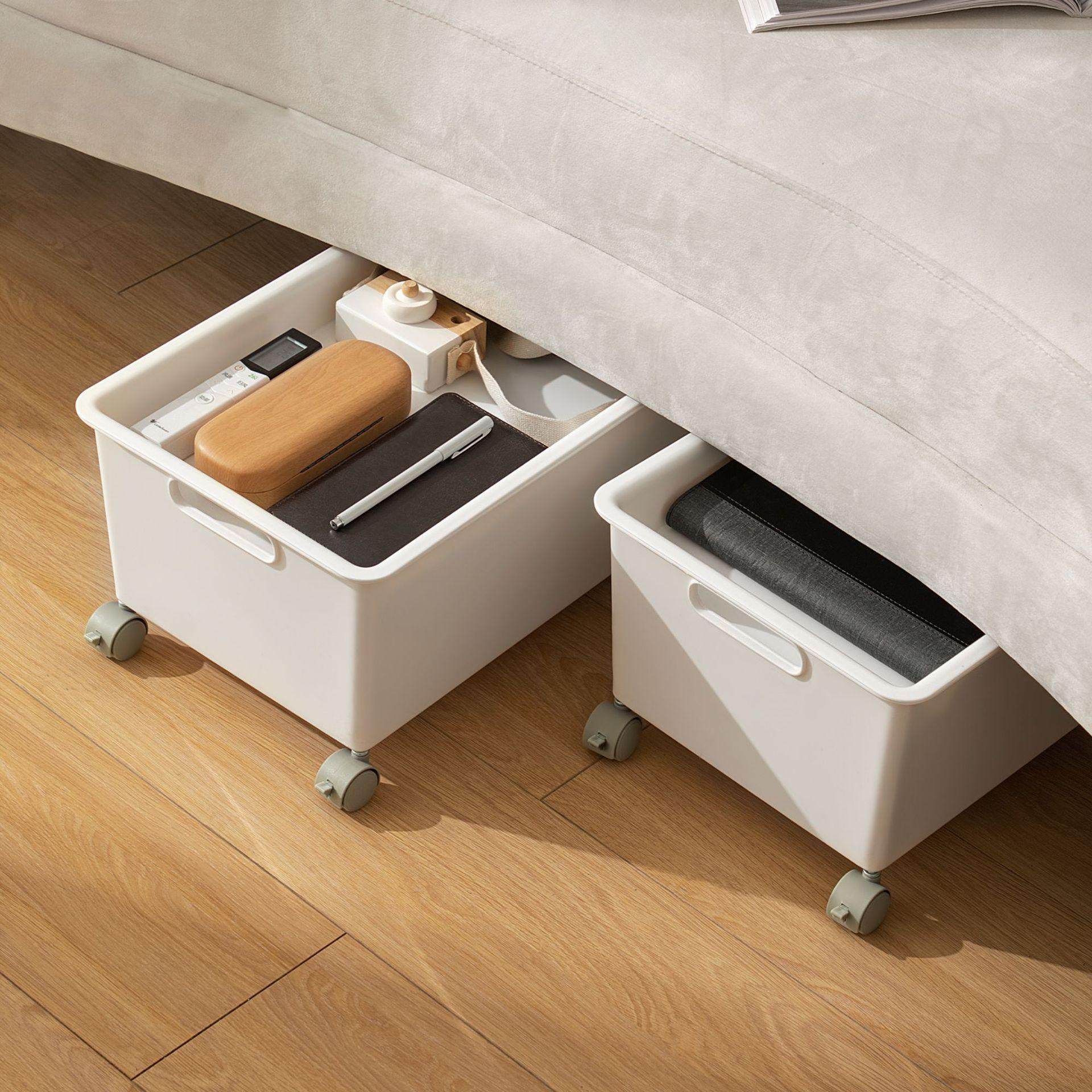 可移动学生装收纳桌下书本收纳箱