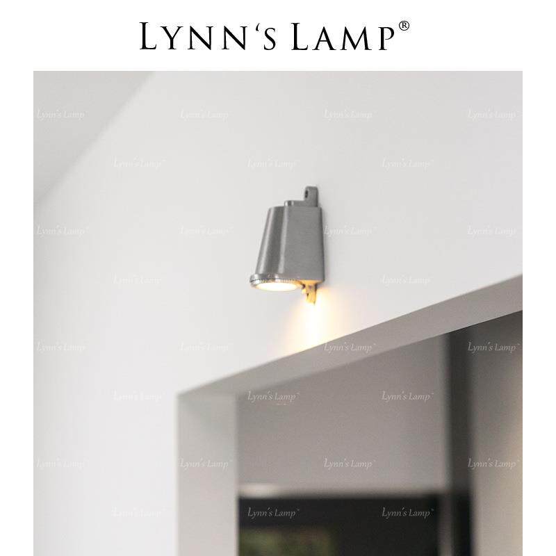 Lynn's立意 工业风户外防水壁灯 射灯招牌中古镀铬复古咖啡店路灯