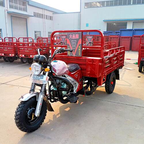 长期出售汽油摩托三轮车 汽油自卸车全自动液压升降翻斗车