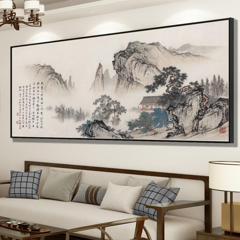 大幅靠山风景风景山水画满线十字绣绣客厅手工新款绣自己2025图绣