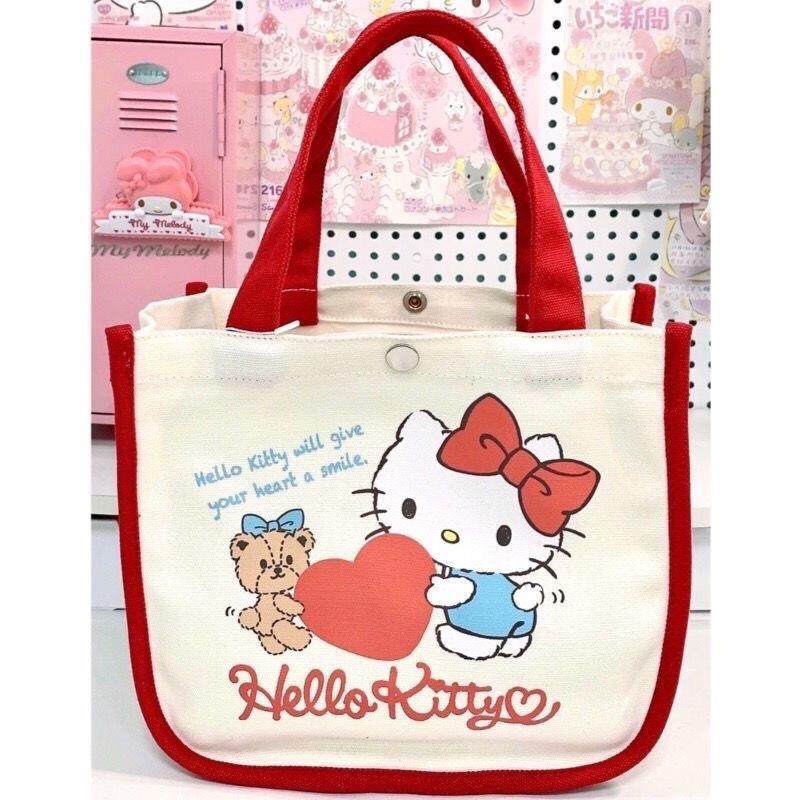 HelloKitty猫的天空之城凯蒂猫手拎包便当包手提袋帆布包可爱女包图片