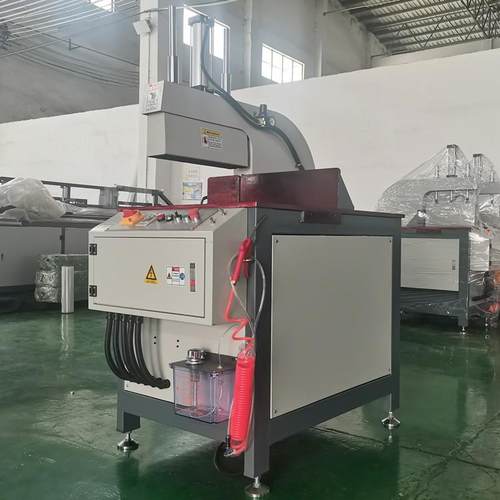 铝型材气动半自动90度铝材铝合金散热器片型材切割机断料锯门窗