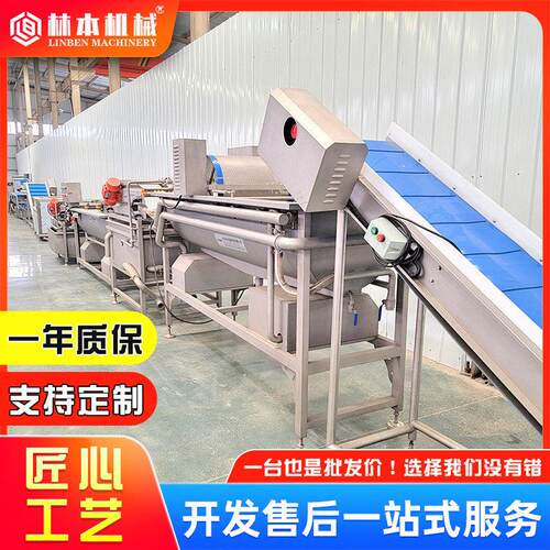 多功能果蔬涡流清洗机苹果油桃清洗设备青椒黄瓜连续喷淋清洗机