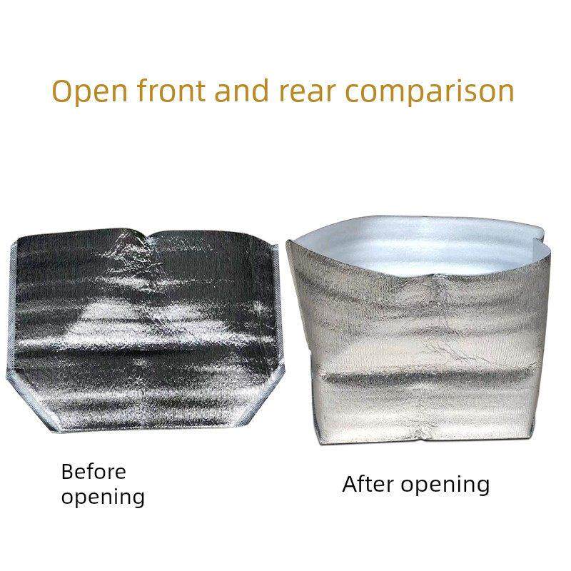 邮政泡沫盒套铝箔保温袋纸箱加密加厚保温冷藏气泡包装新鲜食品快