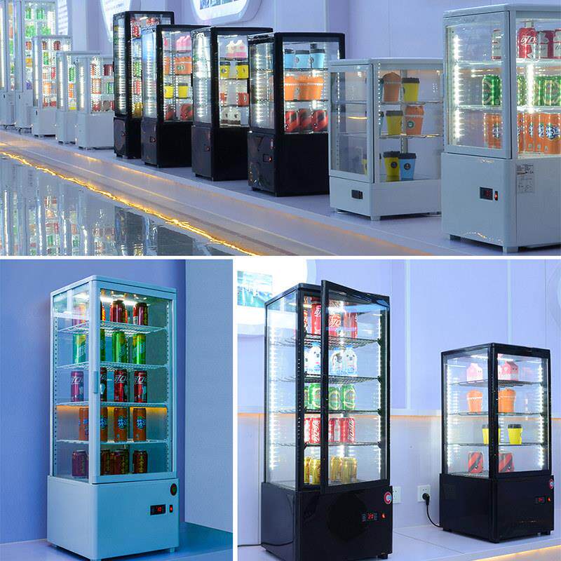 冷藏保冷鲜展柜示酒水蛋糕甜品饮料立柜式小冷风除雾四面FT-78W玻