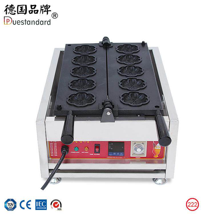 商用数字显示温控樱花烧华夫机花瓣烤饼机红豆馅饼新动力np796