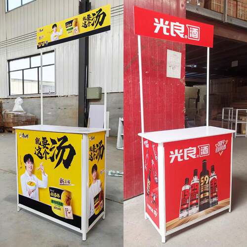 促销台摆地摊折叠桌子移动夜市小推车可携式试吃展示地推广告展示